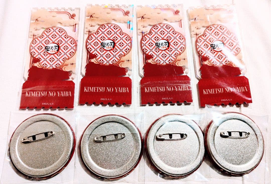 た*読様 鬼滅の刃 中国限定 非遺 童磨 缶バッジ、アクリルチケット 8点セット