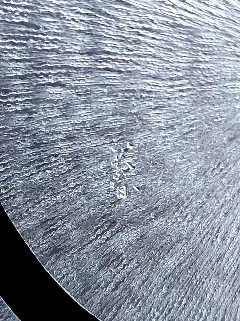 尚美堂製 小林美春　純銀 梅形 壽銀皿 銘々皿 5枚　共箱　計249.98ｇ