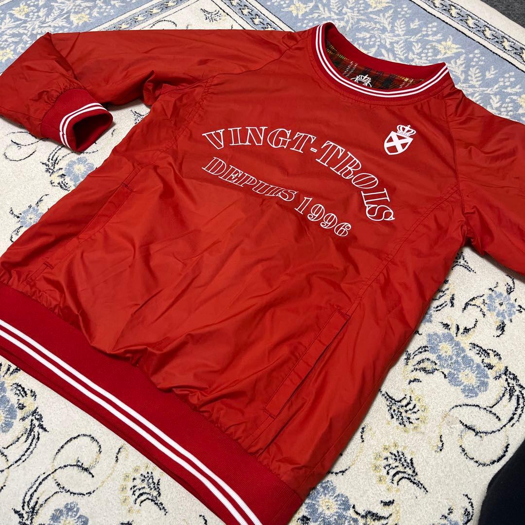 ★２３区ゴルフ　リバーシブルスニードプルオーバーレディースＬ美品★