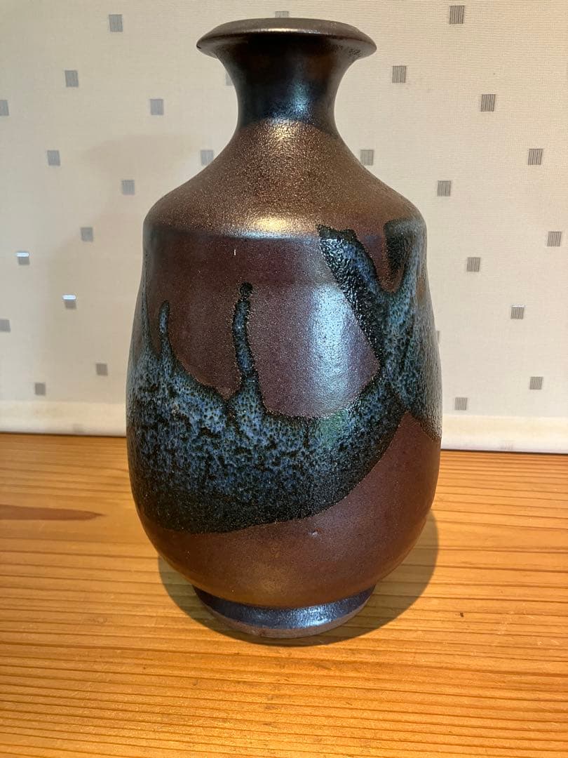 釉薬が美しい花器、美品