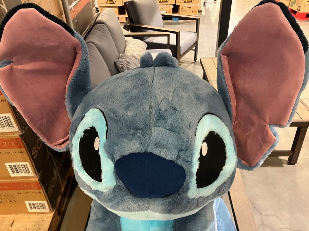 スティッチ コストコ 特大ぬいぐるみ（ブランケット入り）