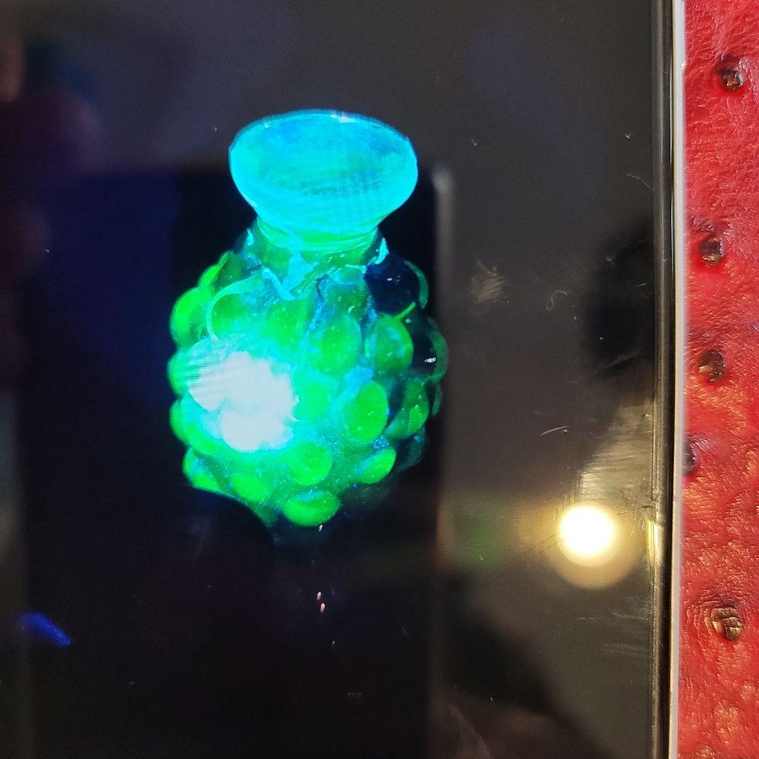 珍品❗紫色のブドウ型ガラス装飾品 ウランガラス