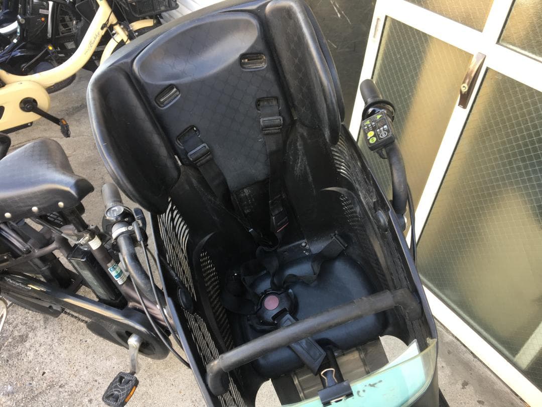 地域限定送料無料　アンジェリーノプティット　三人乗り　12,3AH　電動自転車