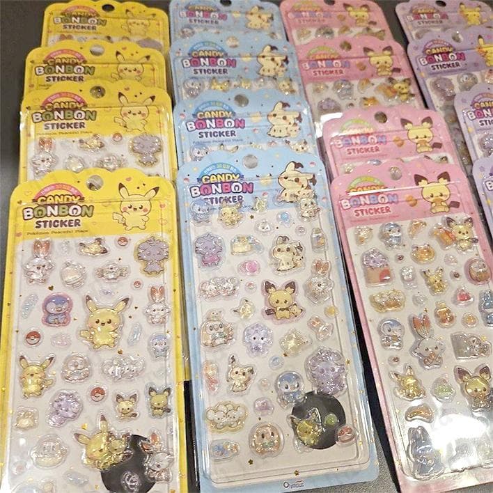 16枚 ポケモン　ボンボンドロップ シール　韓国限定　正規品