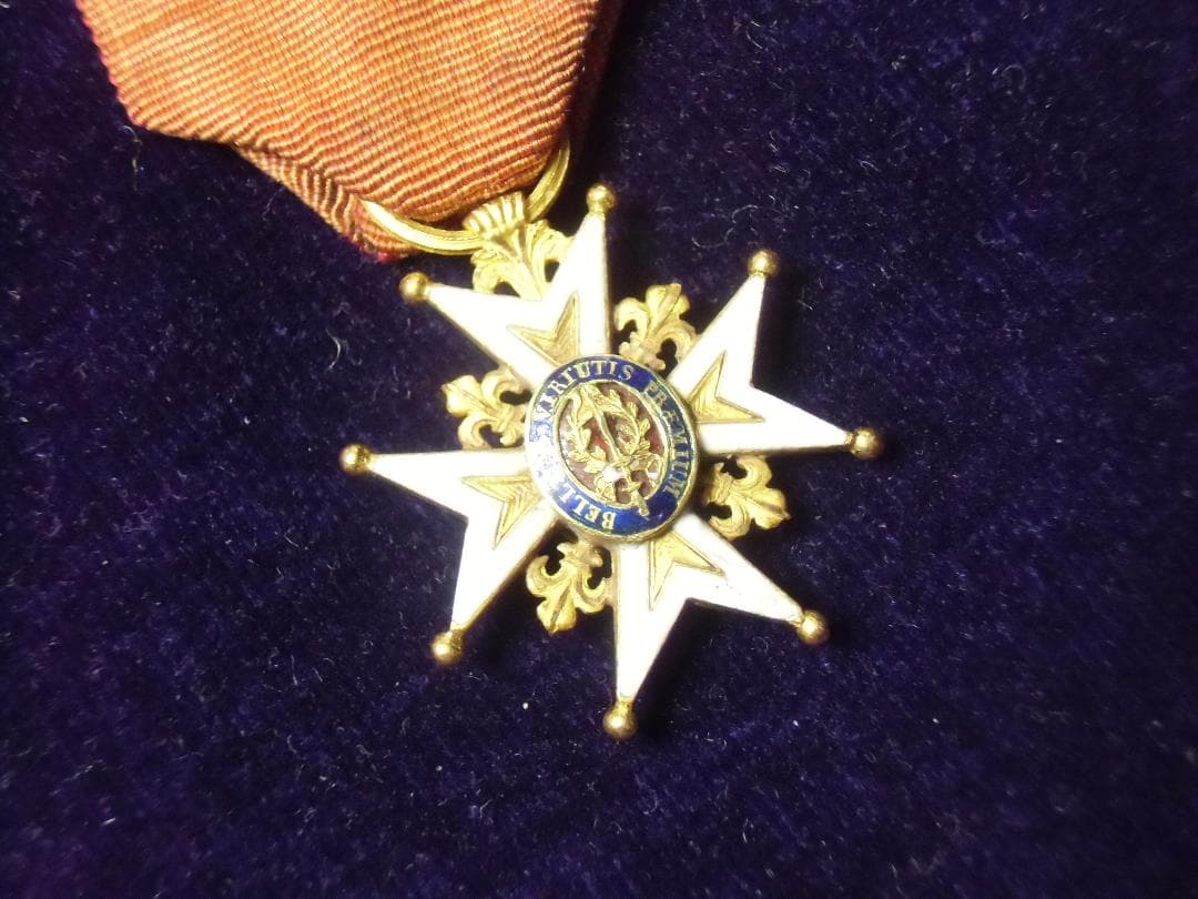 Ｆフランス軍＊聖ルイ騎士十字団勲章（実物）