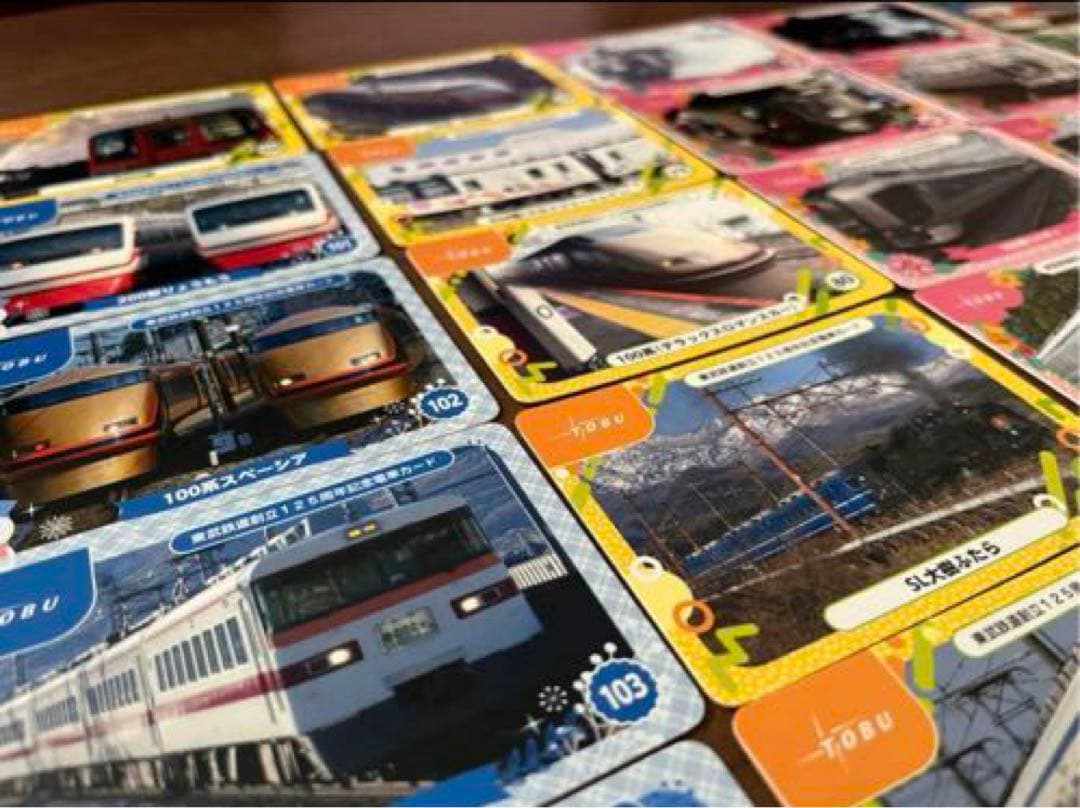 未使用　電車カード　東武鉄道創立125周年　記念カード　コレクション