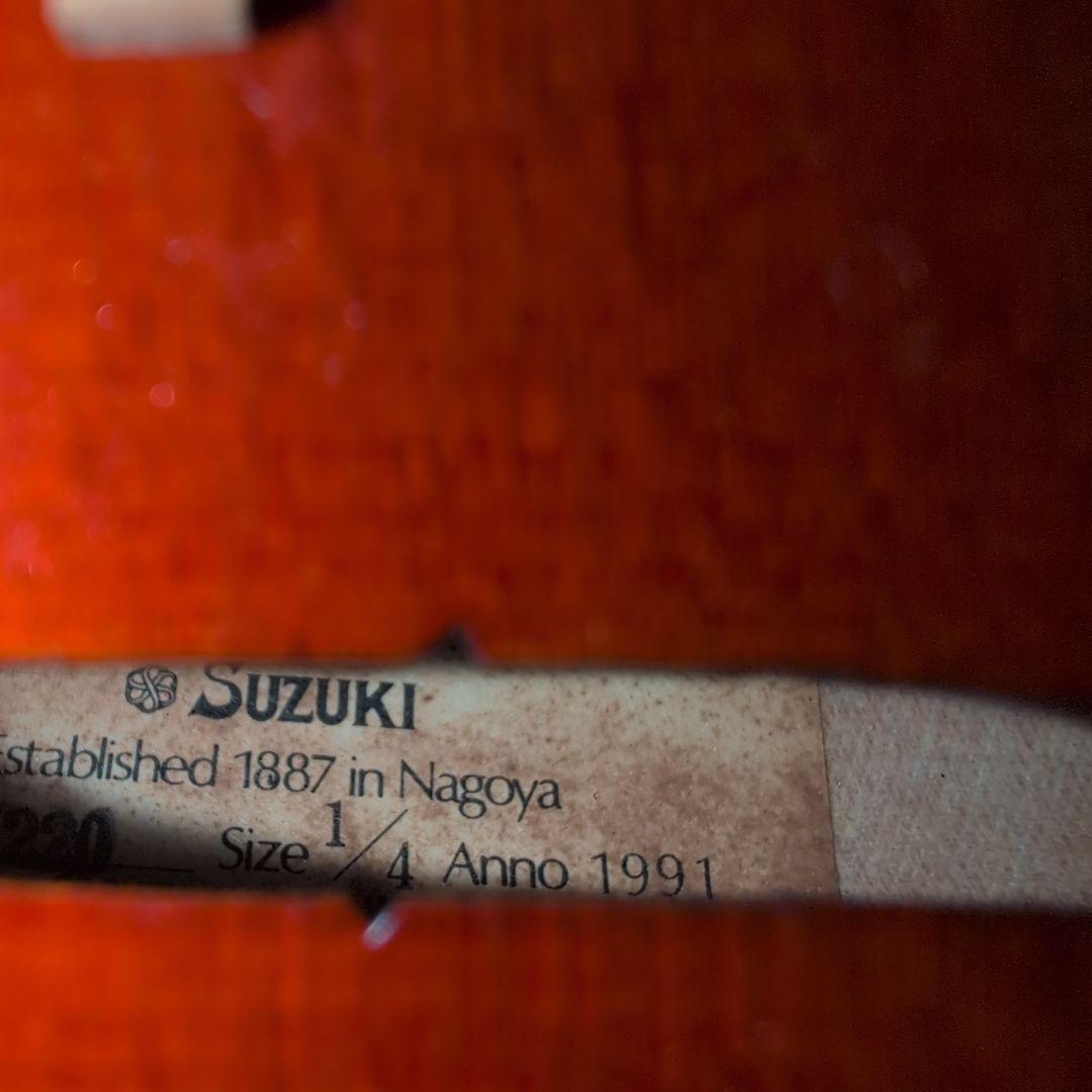 スズキ バイオリン 1/4サイズ 1991年製
