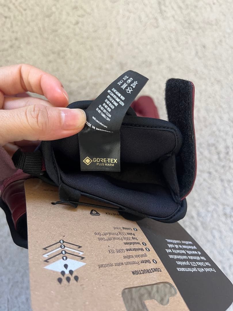 新品！OYUKI CHIKA TRIGGER MITTS M 赤GoreTex