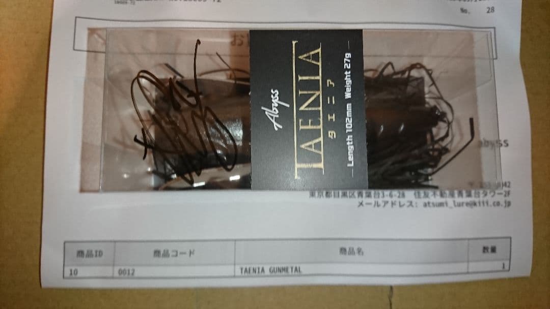 ルアー・フライ TAENIA GUNL