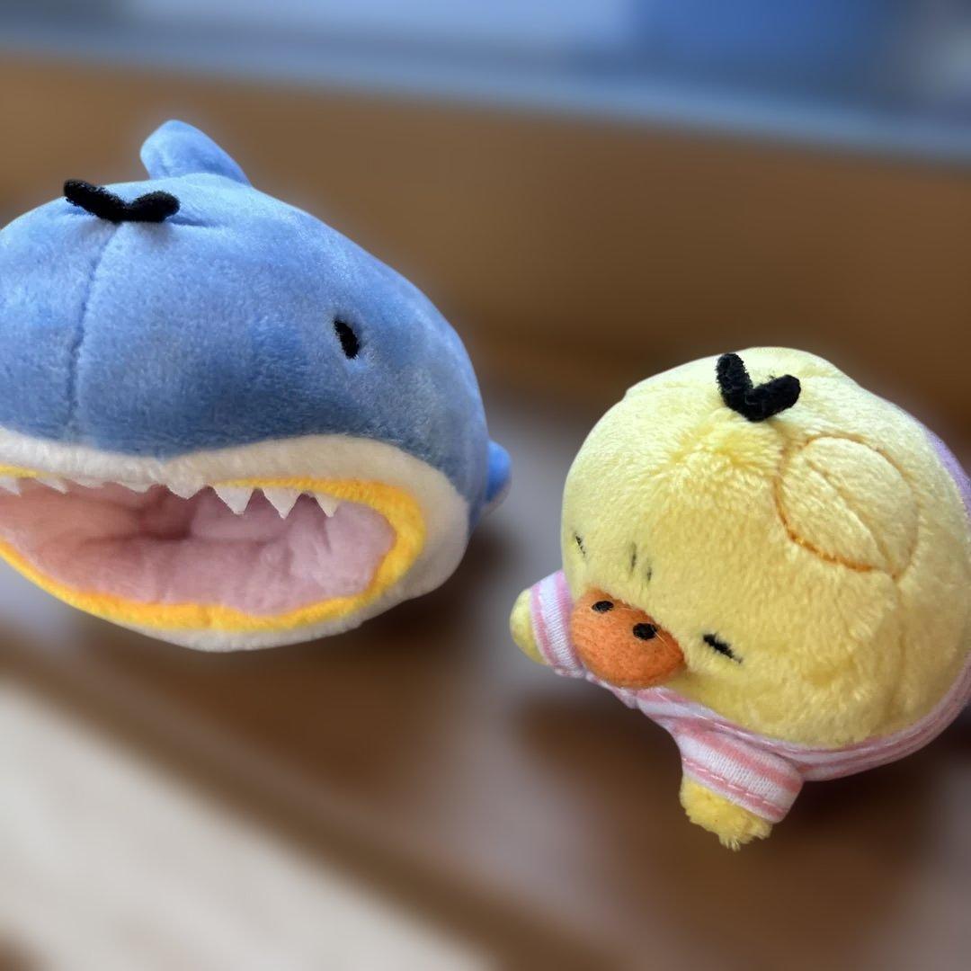 リラックマ　キイロイトリ　てのりぬいぐるみセット　キイロイトリムービー　子分サメ