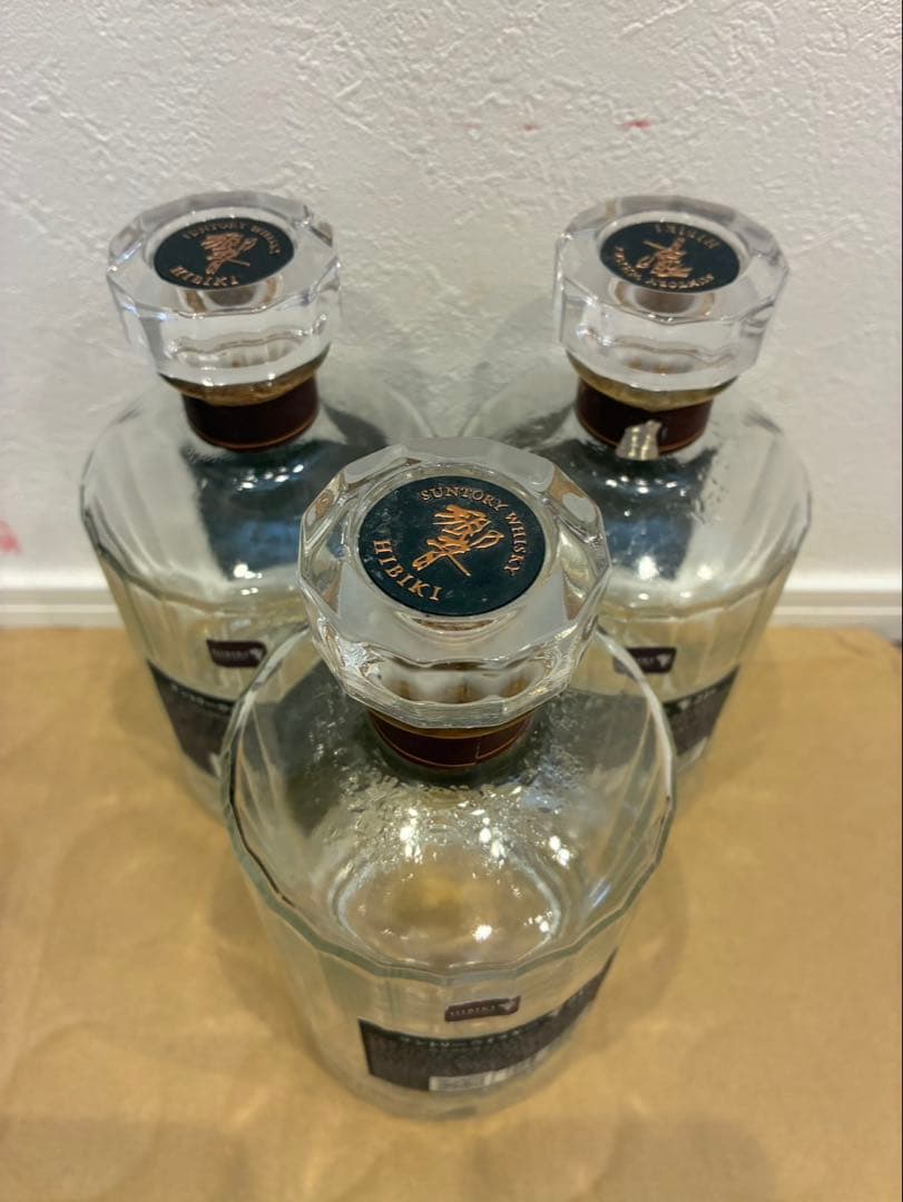サントリー 響21年 空瓶 未洗浄 3本