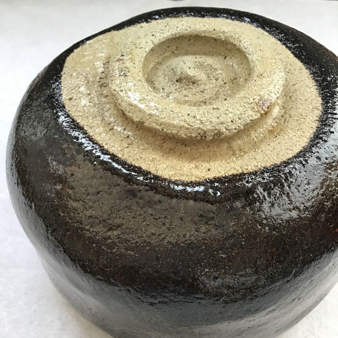 黒楽茶盌　銘:春山ト号　妙玄斎書付　八事窯　三代中村道年　栞　共箱　S251KC