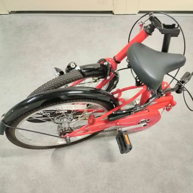 【エコメルカリ便のみ】軽量 折りたたみ自転車 レッド 赤 20インチ