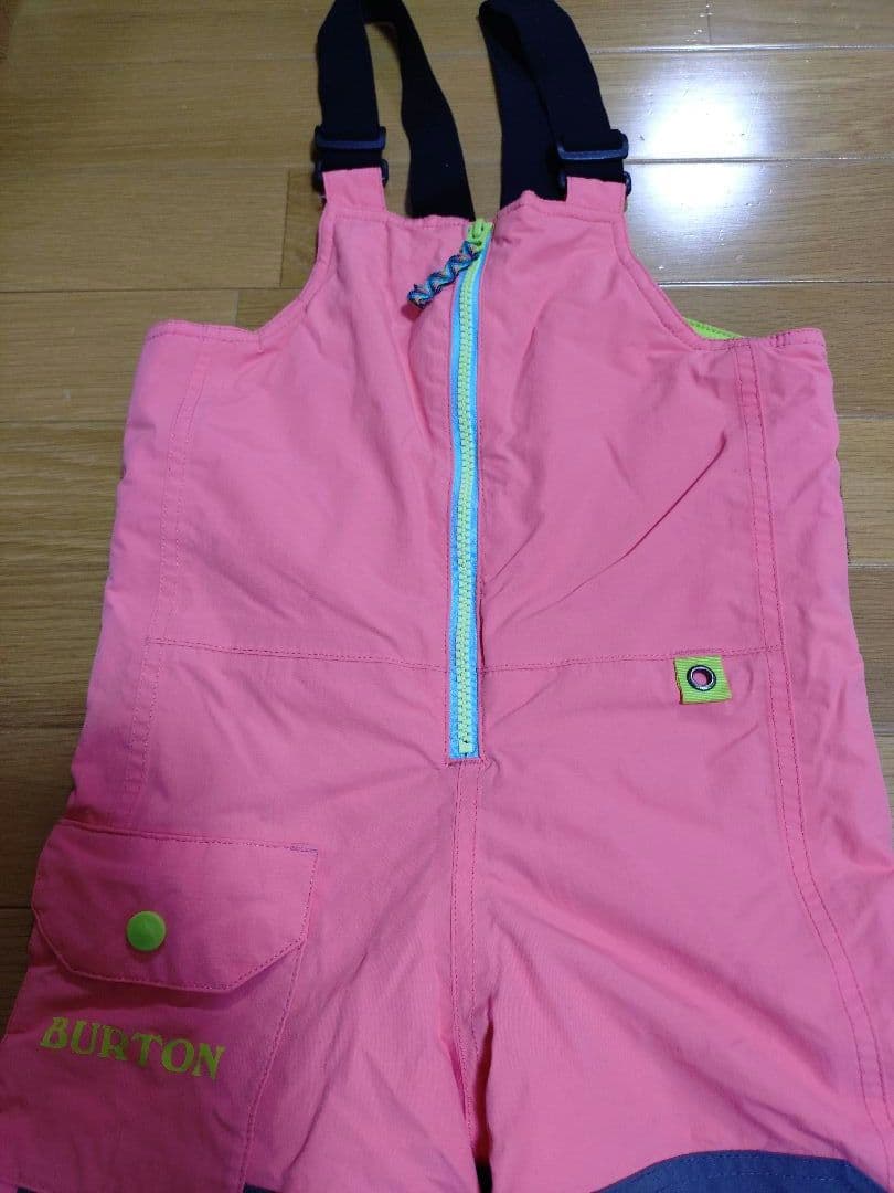 BURTON　子ども用スノーボードウェア　上下セット110cm、120cmピンク