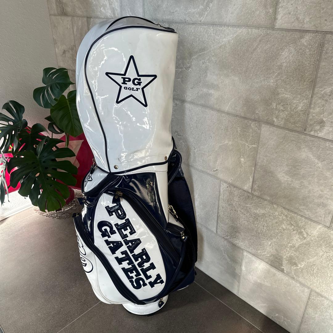 PEARLY GATES エナメルキャディバッグ