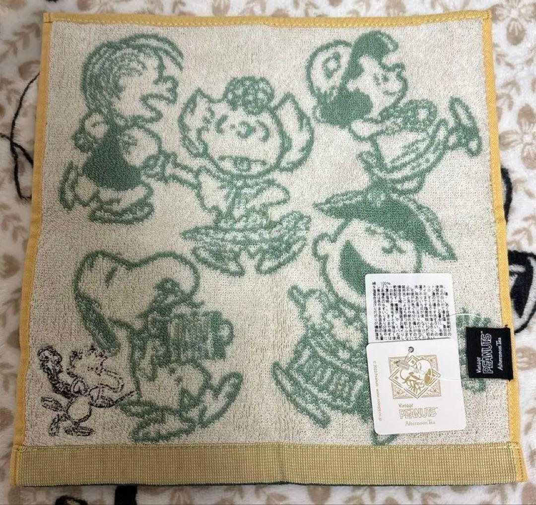 【新品未使用・タグ付き】 アフタヌーンティー限定スヌーピーバンドタオル