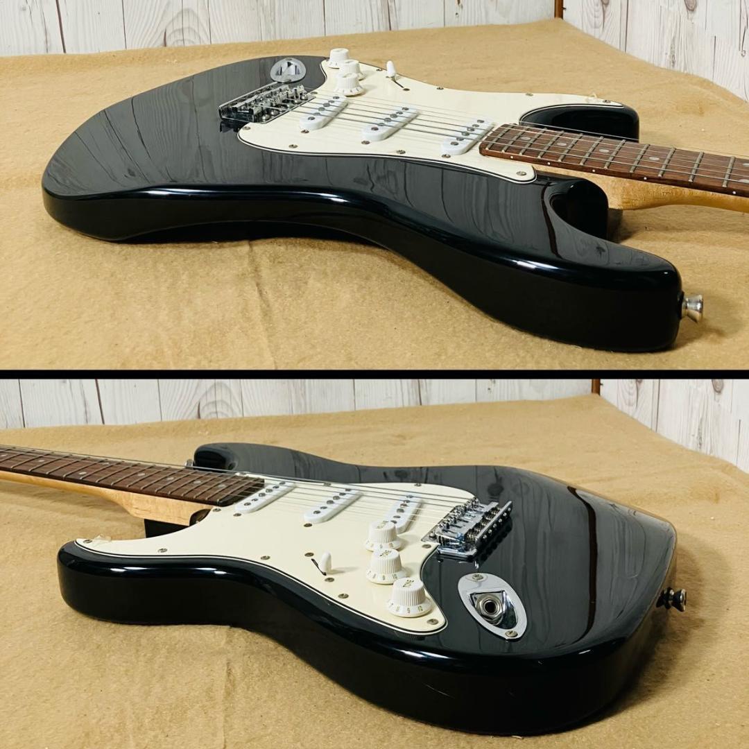 Legend エレキギター ストラトキャスター レフティ ブラック×ホワイト