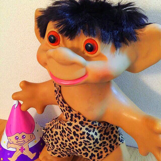 ✅ 特大 レア 35cm ビンテージトロール 安心のメルカリ便