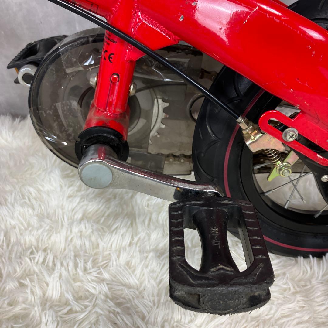 【良品】へんしんバイク　12インチ　赤　スタンド付き