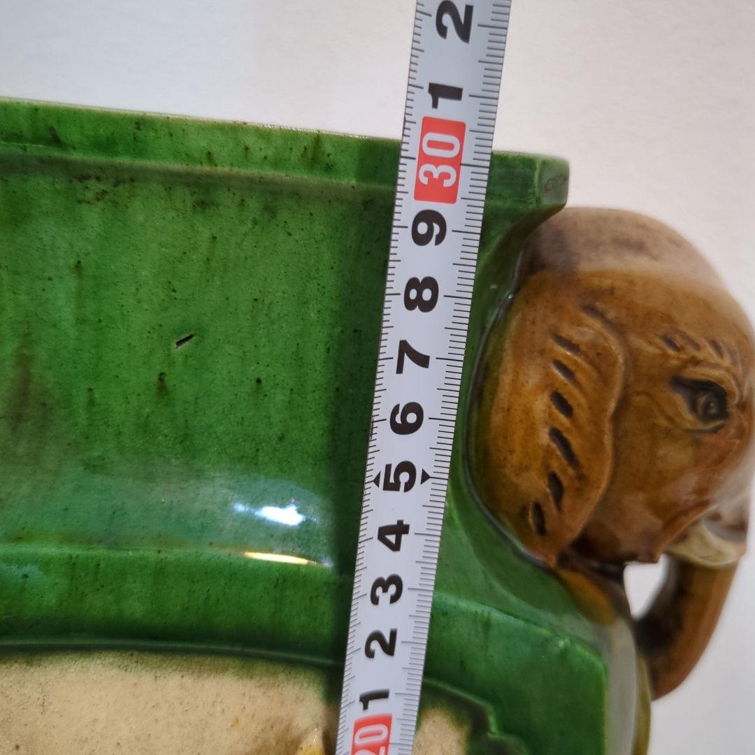 三彩象双耳象蓋餅壺 唐三彩 242