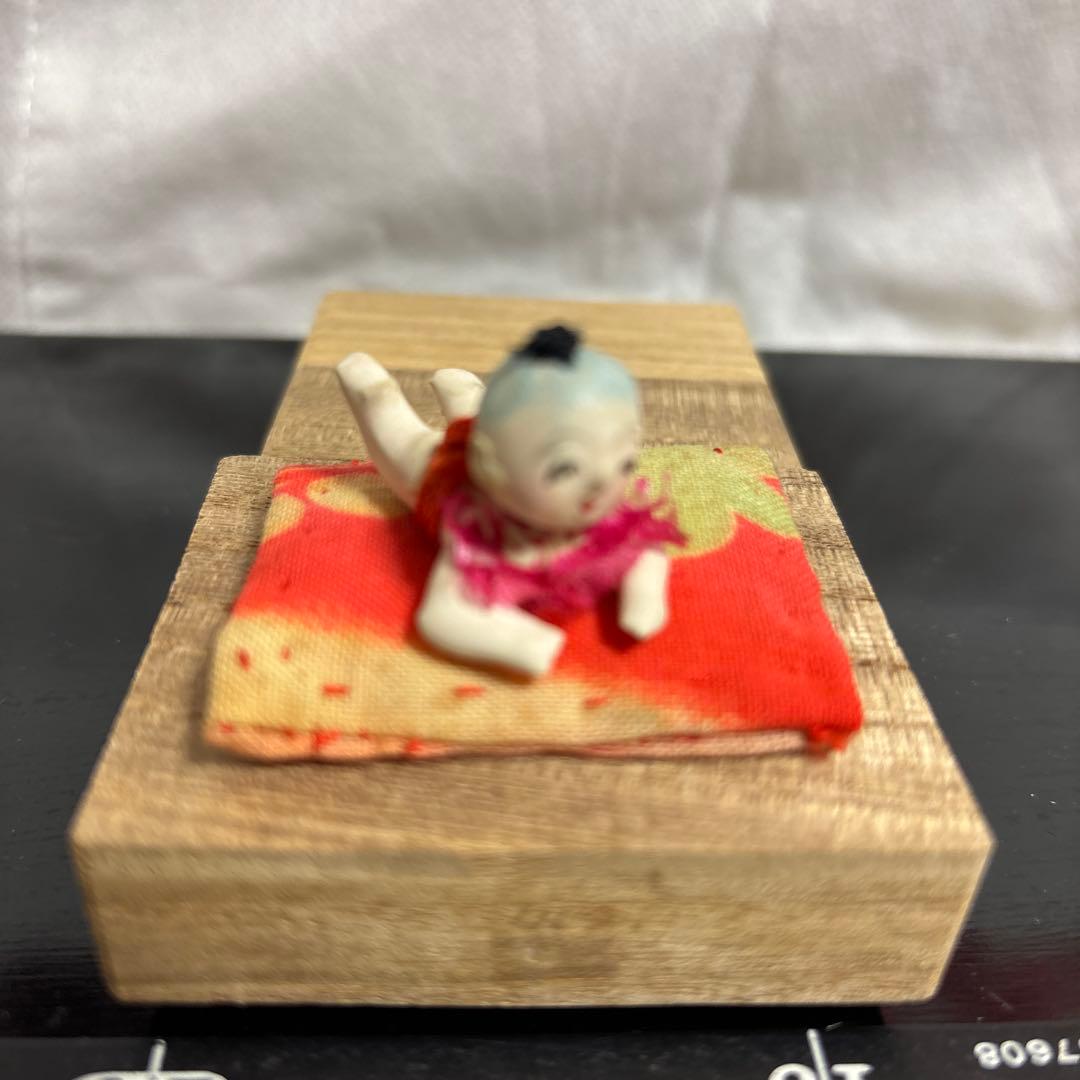 アンティーク、はいはい人形、童子こま犬、達磨ガラスケース大正昭和初期まとめて