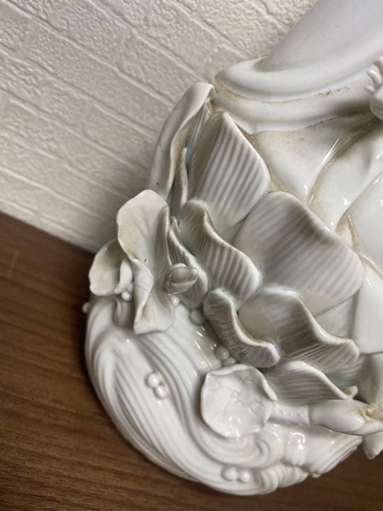 白磁観音　美術品　古美術　仏具　陶磁器