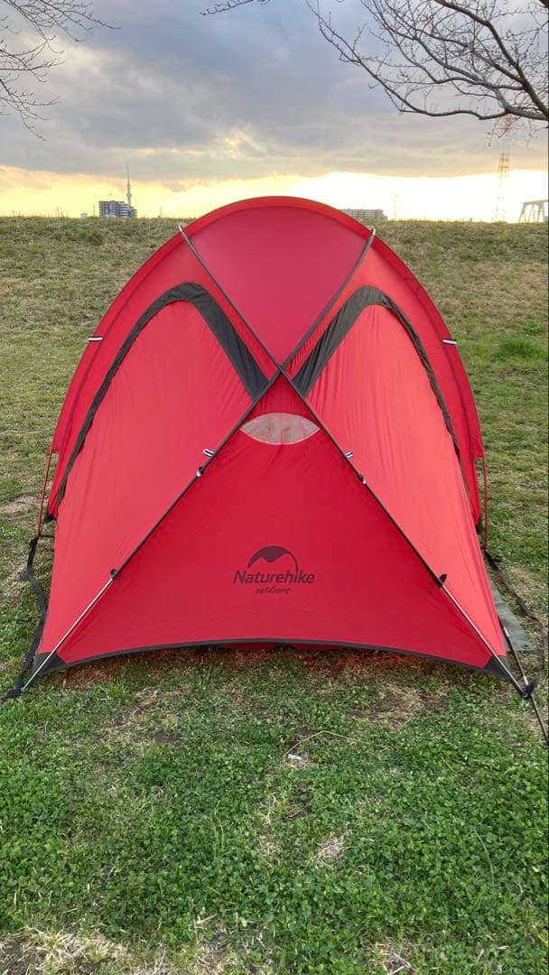 Naturehike hiby3 赤 ドーム型キャンプテント