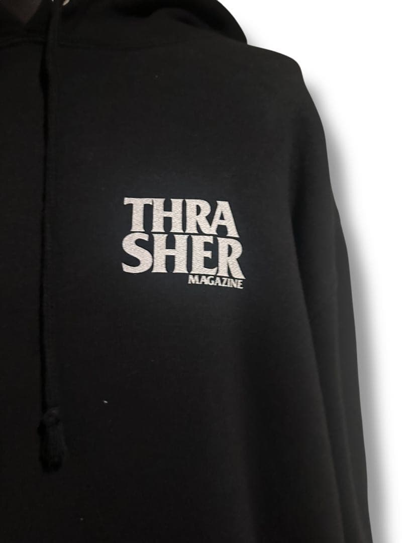 美品　THRASHER x PUSHEAD パーカー　ヴィンテージ　スラッシャー