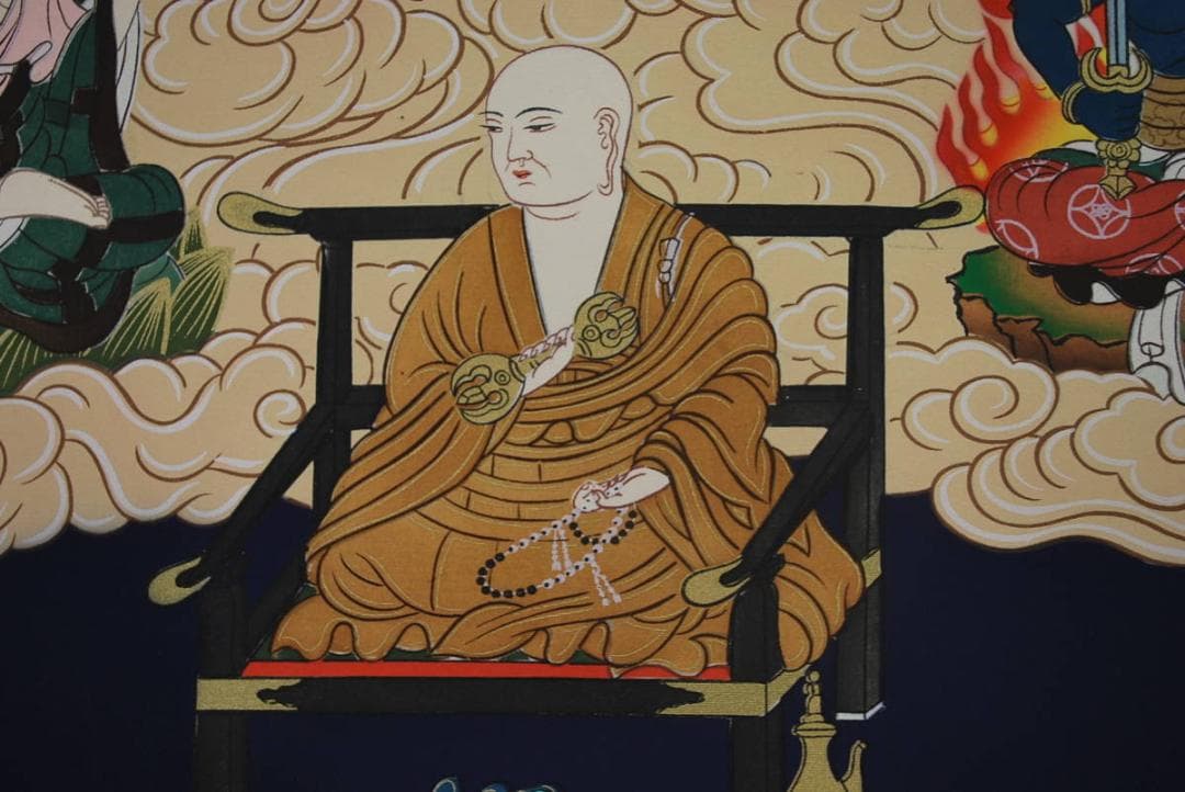 【真作】／雅鳳/十三佛図/掛軸☆宝船☆Ｑ‐88　J