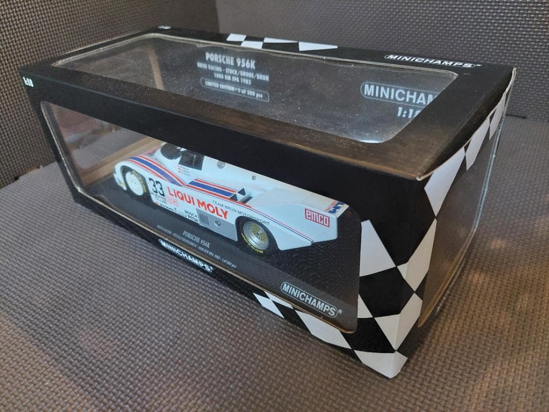 ミニチャンプス 1/18 ポルシェ956K 1000kmSpa #33 BRUN