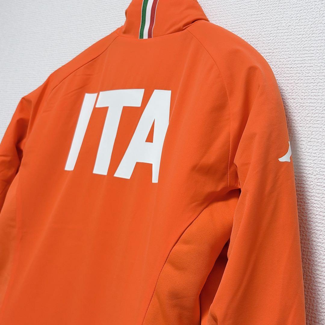 新品未使用　Kappa カッパ　イタリア国旗刺繍　ゴルフジャケット オレンジ　M