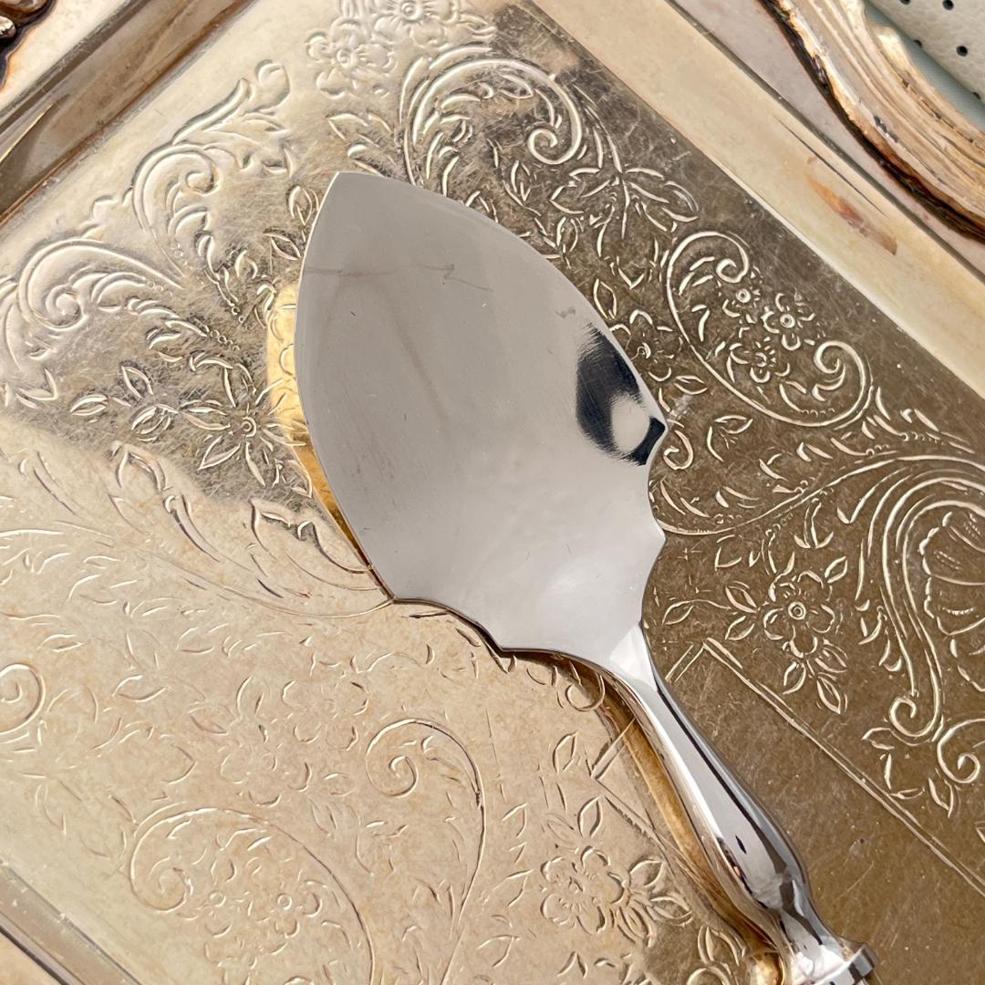 【Harrison Brothers】 【純銀ハンドル】プレザーブスプーン