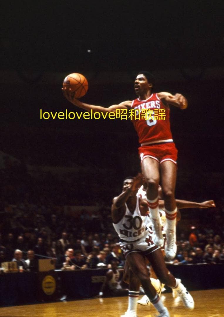 超貴重珍品NBAレジェンド芸術的スラムダンカー❤️ドクターJ 直筆オートグラフ