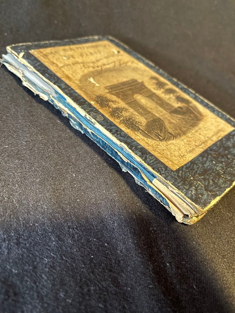 激激レア！1861年のパリ古地図 オリジナル エッフェル塔がない 馬車が走る