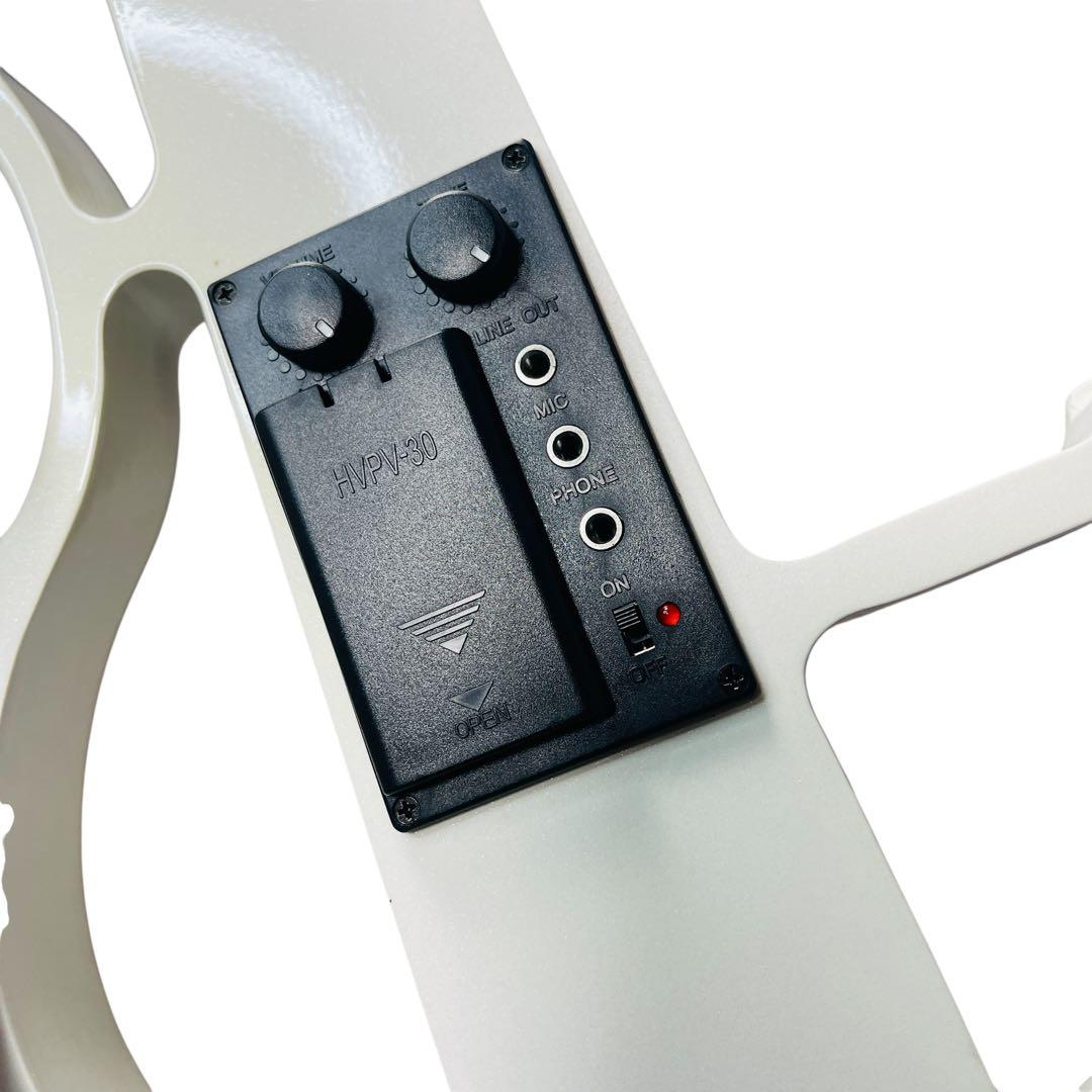 【即購入OK】ENNBOM エレキ　バイオリン ホワイト 付属品多数