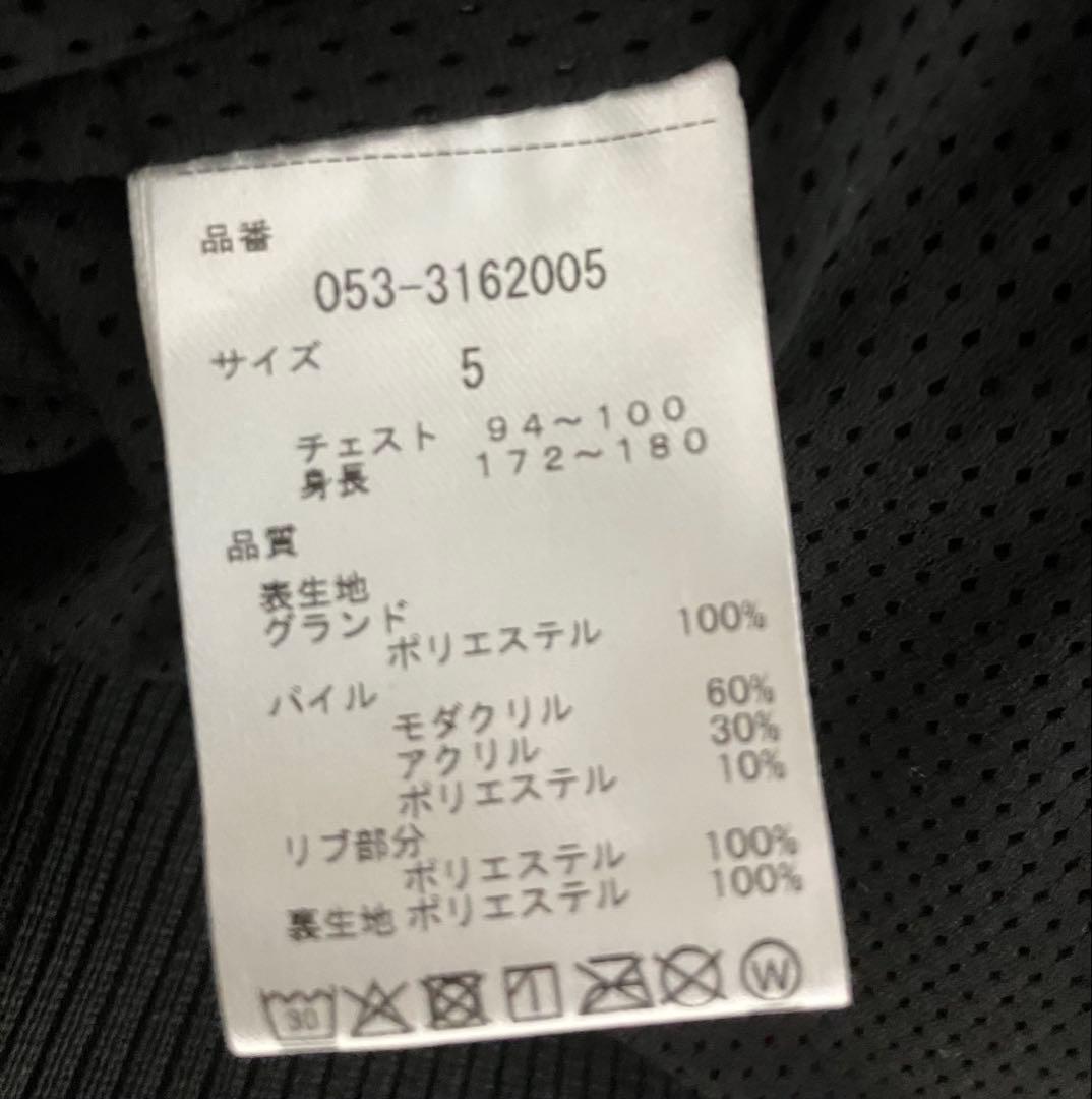 パーリーゲイツ　フリースジャケット 黒/白　サイズ５