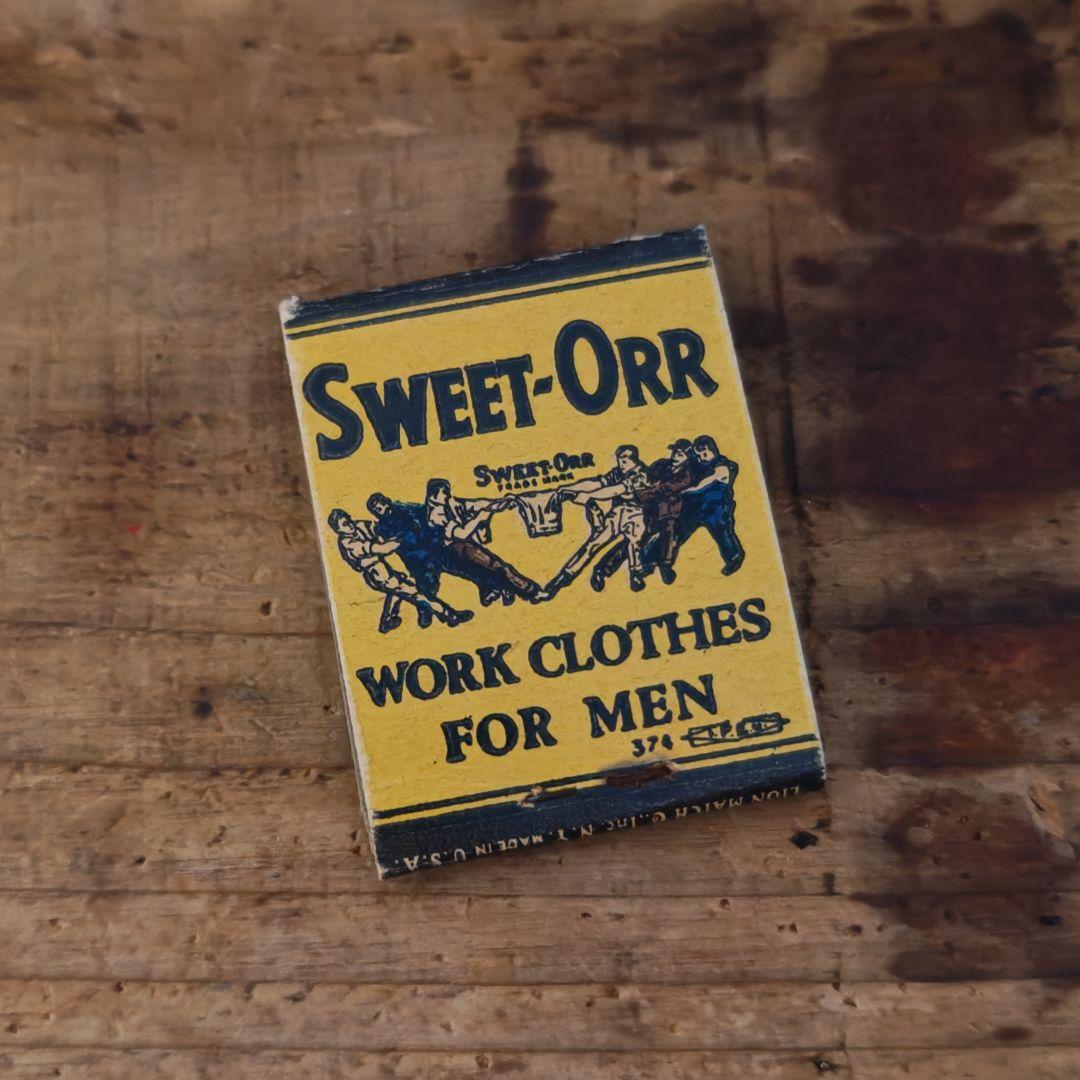 Sweet-Orr 紙マッチ 1940年代？1950年代？ ビンテージ