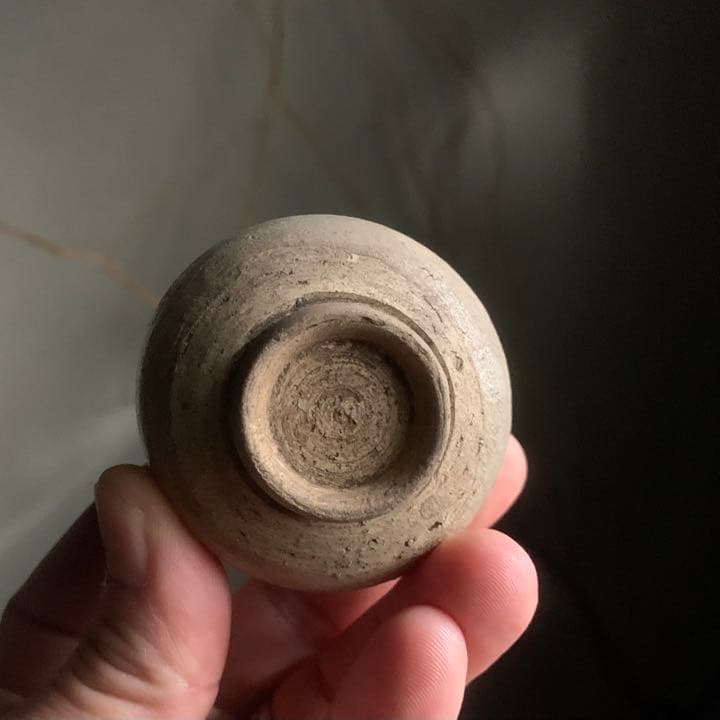 瀬戸 灰釉 盃 酒器 ちょこ 江戸後期 ぐい呑み 古道具 アンティーク 古美術