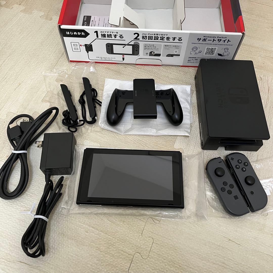 Nintendo Switch 本体セット グレー 動作確認済み 付属品完備