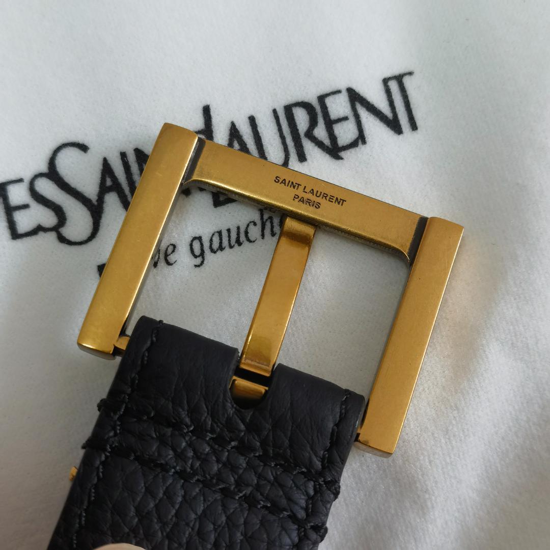 Saint Laurent YSLモノグラム カサンドラ ベルト 95cm