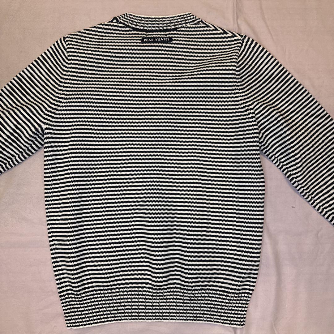 【即発送】極美品　パーリーゲイツ ニット ボーダーセーター　定価４万円