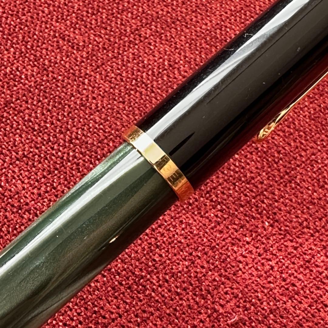 ペリカン　万年筆　緑　グリーン　ブラック　PELIKAN マーブル