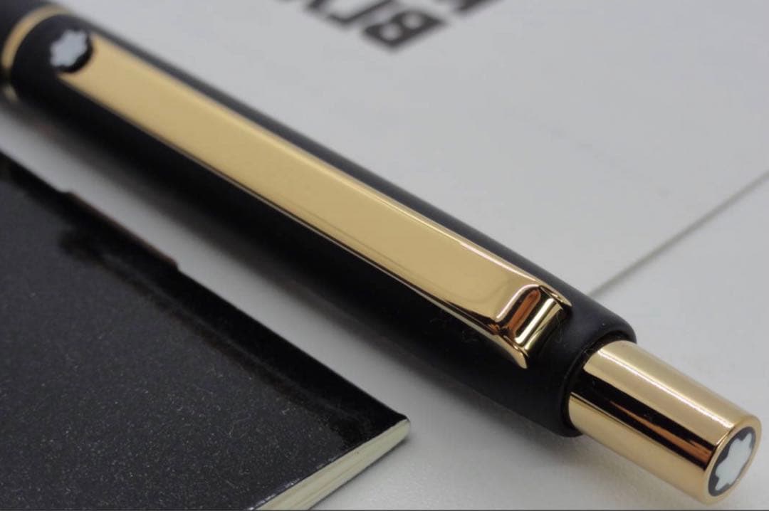 ※極上の　モンブラン ★No2918ブラックカラー軸ゴールドプレート★ボールペン