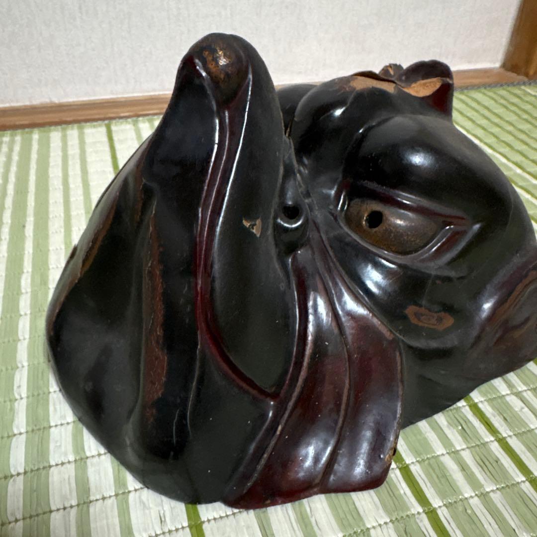 双芸社 乾漆 迦楼羅 カルラ 能面 面 お面 伎楽 神楽 双藝社 般若　烏丸　鬼