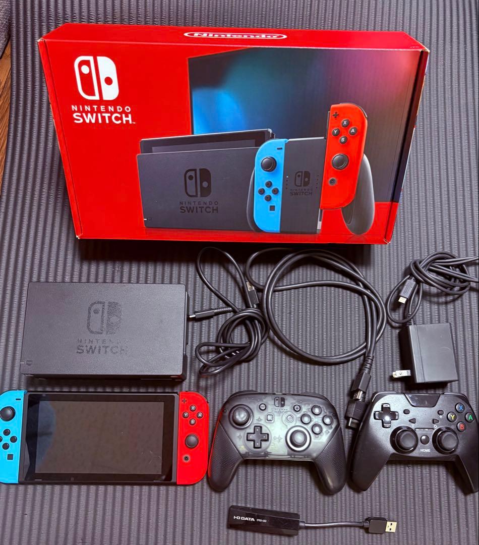 Nintendo Switch 本体　LANケーブルUSB変換アダプター付き