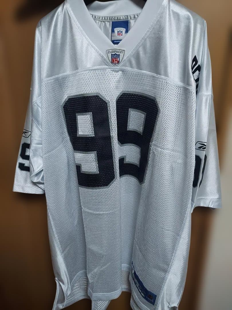 WarrenSapp #99 Reebok On-Field 白ジャージ 2XL