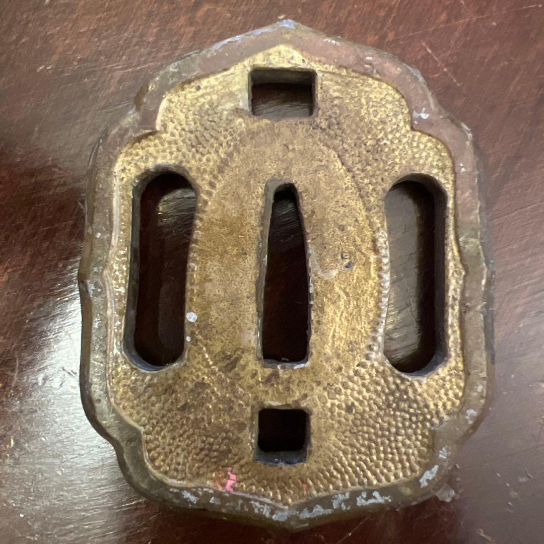 大日本帝国 陸軍 九五式軍刀 下士官軍刀 曹長刀 初期型 真鍮製 極厚 鐔 鍔