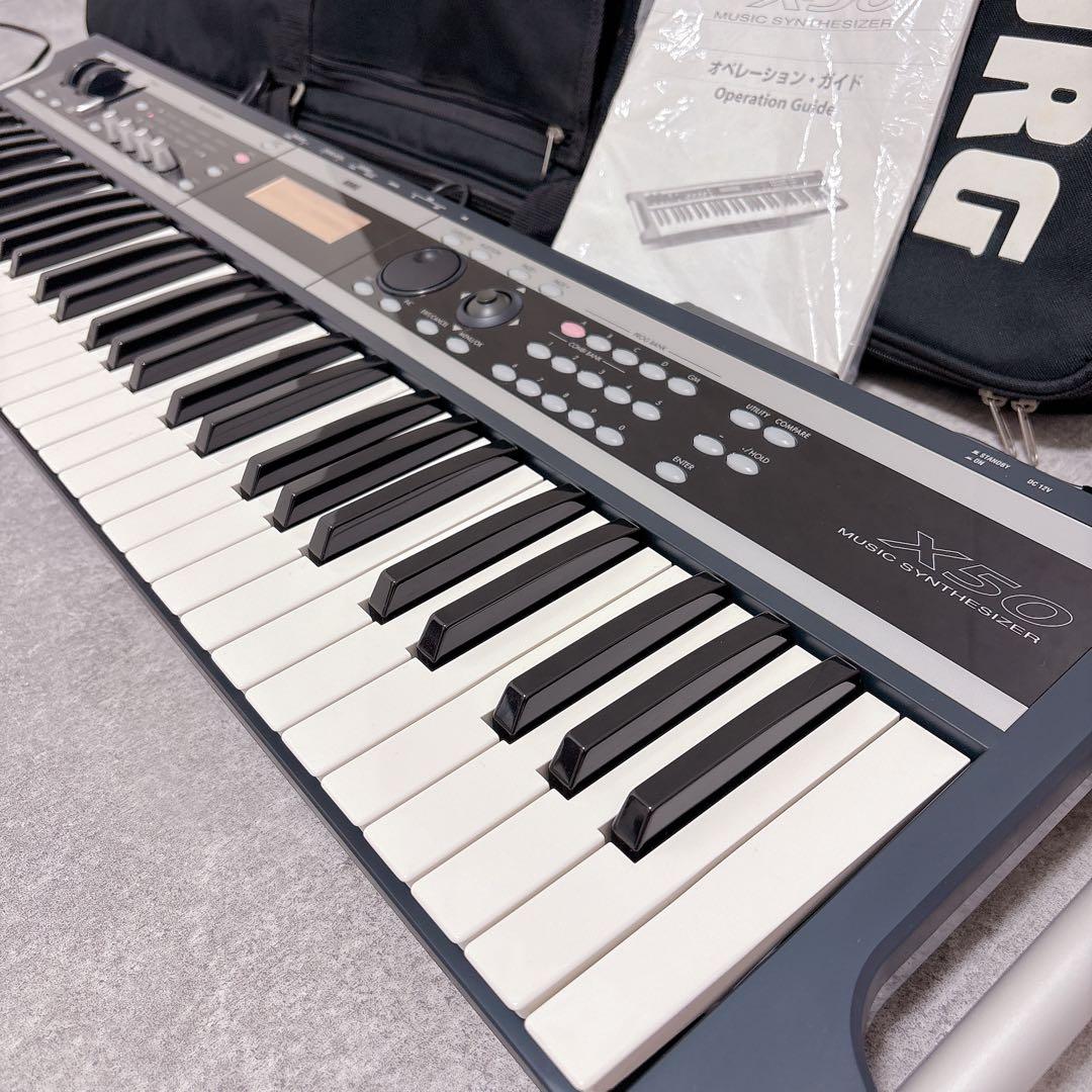 美品 KORG コルグ X50-61 鍵盤 シンセサイザー 電子ピアノ ケース