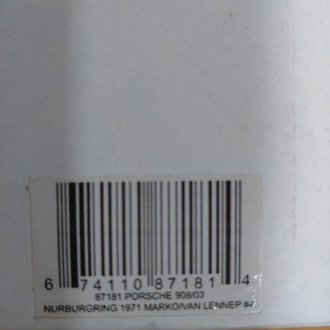 【美品特価】1/18 オートアート ポルシェ 908/03 マルティーニ