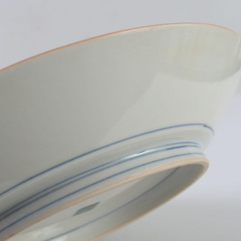 九谷焼　九谷美陶園造　色絵　龍文盤　飾皿　皿立付　共箱　V　8631